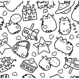 Мінірозмальовка Артбукс Pusheen 96 сторінок (9786175231722) - мініатюра 7