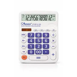 Калькулятор настільний KENKO CT-6513-120, 12-розрядний, великий дисплей, 120 кроків перевірки (Check&Correct), Auto Replay