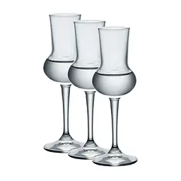 Набір чарок скляних Bormioli Rocco Restaurant 81 мл 3 шт. (166181CAC021990) - мініатюра 2