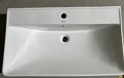Умивальник меблевий Mixxus Premium Style-1503 800x480x190 мм з отвором під змішувач і переливом MP6500, Білий - мініатюра 3