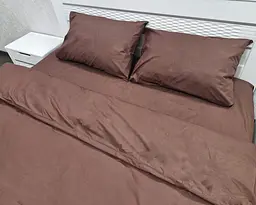 Постільна білизна LARA бязь Brown d11062p2 полуторна - мініатюра 4