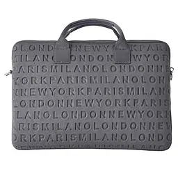 Сумка для ноутбука WiWU Waterproof Lycra Cosmo Laptop Slim 14.2″ Сіра (771450) - мініатюра 2