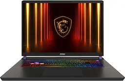 MSI Ноутбук Vector 17 HX AI A2XWJG-042UA 17" QHD+ 240Hz, Intel Ultra 9 275HX_24C_24T, 32GB, F1TB, NVD5090-24, W11, чорний