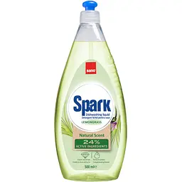 Засіб для ручного миття посуду Sano Spark Лемонграс 500 мл (7290102993376)