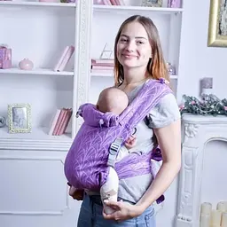Май-слінг жаккардовий з народження до 36 місяців Coolbabka Бузковий Lily