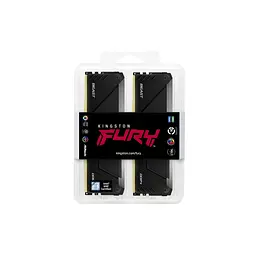 Модуль пам'яті для комп'ютера DDR4 32GB (2x16GB) 3200 MHz Beast RGB Black Kingston Fury (ex.HyperX) (KF432C16BB12AK2/32WP) - мініатюра 5