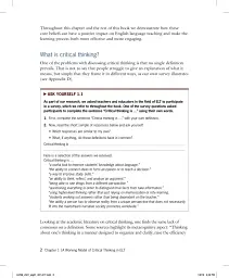 Critical Thinking in ELT. A Working Model for the Classroom - мініатюра 8
