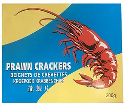 Чіпси кольорові зі смаком креветок Colored Shrimp Chips Uncooked Prawn Cracker 200 г
