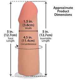 Фалоімітатор Doc Johnson The Realistic Cock ULTRASKYN 5 Inch Vanilla - мініатюра 5