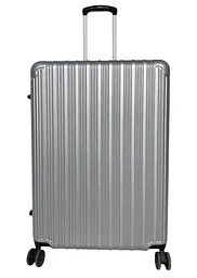 Валіза Airtex 228 на 4 колесах полікарбонат кодовий замок TSA 4 колеса 360° об'єм 108 л сріблястий - мініатюра 1
