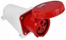 Розетка стаціонарна 63А P4 IP67 3P+PE ГС АСКО-УКРЕМ (A0080040007)