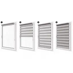 Ролети день ніч Ролети на вікна день ніч Жалюзі день ніч 208 Чорний 920 - мініатюра 3