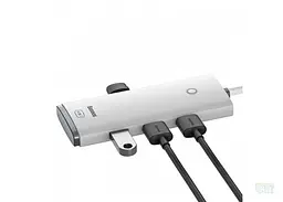Хаб Baseus Lite Series 4-Port Type-C HUB Adapter Type-C to USB 3.0*4 25cm WKQX030302 White