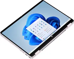 Ноутбук HP OmniBook 5 Flip x360 14-fp0032ua 14"2K IPS Ts,300n/Core3-100U(4.7)/8Gb/SSD512Gb/Int/DOS/Рожевий (C9RR7EA) - мініатюра 8