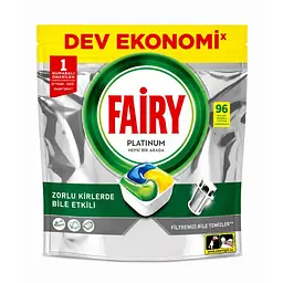 Капсулы для посудомоечных машин Fairy Platinum All In One Лимон, 96 шт (8700216236751)