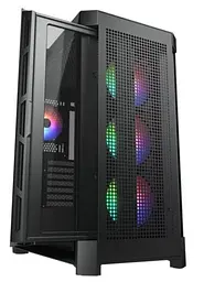 Корпус Cougar Duoface Pro RGB Black, без БЖ, ATX / Micro ATX / Mini ITX, USB 3.0 x2, USB 2.0 x1, Type-C Gen 2, RGB підсвічування, 4x120 ARGB, загартоване скло, 240x496x465 мм - мініатюра 4