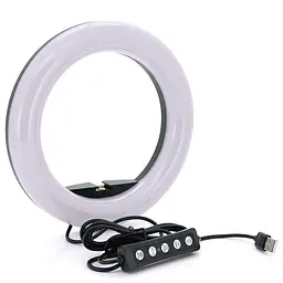 Селфи-лампа LED кольцевая Voltronic MJ-20 RGB 20см