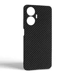 Карбоновый чехол для Realme C55, LikeCarbon, черный, панель, защитный чехол-накладка, ультратонкий и легкий, противоударный, обеспечивает защиту от ударов, падений и царапин, ArmorStandart (ARM71939) - мініатюра 2