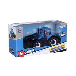 Модель серії Farm - ТРАКТОР NEW HOLLAND T7.315 з фронтальним навантажувачем (синій, 1:32) - мініатюра 7