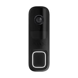 Відеодзвінок з WiFi 4Mp Ajax DoorBell Black із вбудованим штучним інтелектом та ІЧ датчиком руху (26-00556)