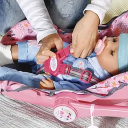 Крісло-люлька для ляльки Baby Born 2 в 1 Подорожуємо разом (832424) - мініатюра 7