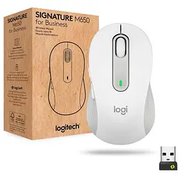 Мишка Logitech Signature M650 Wireless for Business Off-White (910-006275)