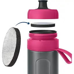 Пляшка для води з фільтром Brita Active рожева 600 мл (1020337) - мініатюра 3