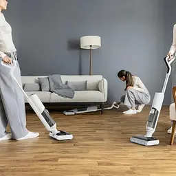 Rowenta Пилосос безпровідний X-Clean 5 Pro, 250Вт, вологе прибирання, конт пилок -0.5л, вода -0.65л, автон. робота до 50хв, вага-4.2кг, мікрофільтр, білий - мініатюра 3