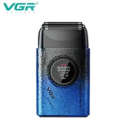 Тример для волосся VGR V-377 синій • Акумуляторна машинка для стрижки Hair Clippers V-377, шейвер для бороди, вусів та окантовки - мініатюра 2