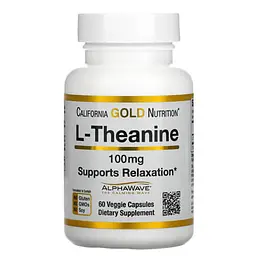 Теанін L-Theanine 100 mg 60 капсул California Gold Nutrition vit0004862