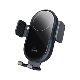 Автотримач Baseus LightChaser Series Wireless Charging Electric Car Mount 15W Cosmic Black - мініатюра 2
