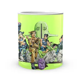 Кружка GeekLand Неймовірні пригоди ДжоДжо JoJo's Bizarre Adventure Герої ДжоДжо Зелений фон JJ 02.420 - мініатюра 2