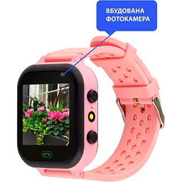 Дитячий смарт-годинник AmiGo GO009 Camera + LED Pink [98286] - мініатюра 6