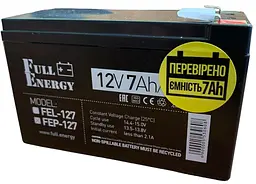Акумуляторна батарея для ДБЖ Full Energy AGM 12 V / 7 А*ч (FEP-127)