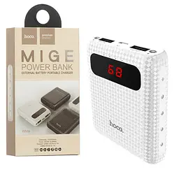 Портативна батарея Power Bank Hoco B20 10000 mAh White - мініатюра 2
