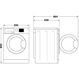 Пральна машина Whirlpool WRBSS 6239 W UA автоматична - мініатюра 7