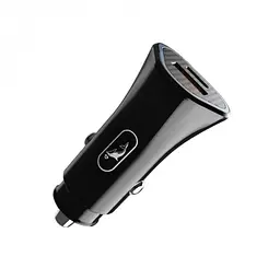 Автомобільний зарядний пристрій SkyDolphin SZ16T PD+QC3.0 (2USB, 3.1A) Black + кабель Type-C (SDAZP-000089)