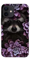 Чохол Demsky Єнот у квітах для Apple iPhone 12 mini (5.4)