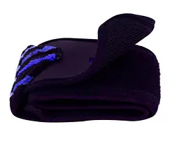 Бинти для зап'ясть (кистьові бинти) PowerPlay 3081 Gym WristT Wraps Чорно-Сині (PP_3081_Blue) - мініатюра 4