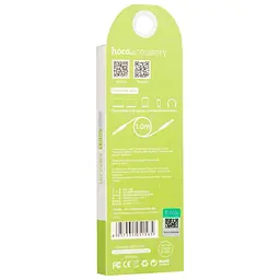 Кабель 3,5"-3.5" 1m Hoco Noble Grey (UPA-03) (нитка) - мініатюра 3