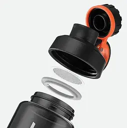 Пляшка для води Casno 800 мл KXN-1235 Чорна (KXN-1235_Black) - мініатюра 4