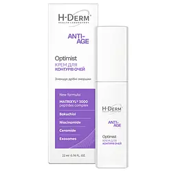 Крем Health Derm Laboratory для контурів очей Optimist із серії ANTI-AGE 22 мл