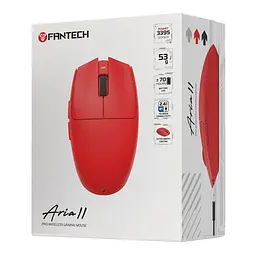 Ігрова мишка Fantech ARIA II XD7V2 / Три режими підключення / Сенсор PixArt 3395 / 53 г / Red - мініатюра 2