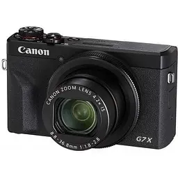 Компактна камера Canon PowerShot G7 X Mark III Black (3637C013)