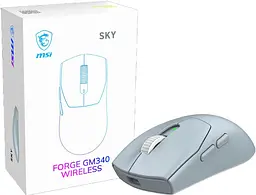Миша MSI FORGE GM340 W Wireless RGB Sky Blue (S12-4301770-HH9) - мініатюра 2