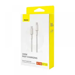 Кабель Baseus USB-C to USB-C Gold 100W 1m (P10319800G21-00) - мініатюра 7