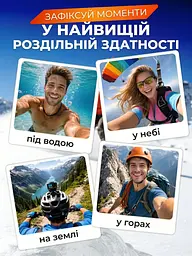 Екшн-камера водонепроникна Sports Action Camera HD 1080p для підводної зйомки до 30 м 170° з аквабоксом, чорна (7944469487) - мініатюра 5