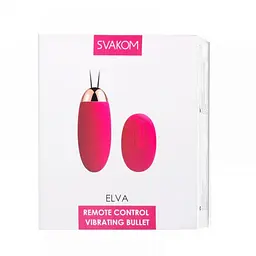 Віброяйце Svakom Elva на пульті д/в, 8х3.4 см. рожевий - мініатюра 3
