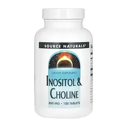 Інозитол Source Naturals 800 мг (Inositol & Choline) - 100 таблеток