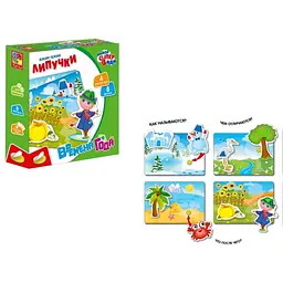 Липучки Вжик-вжик Vladi Toys Пори року, укр. мова (VT1302-23) - мініатюра 2